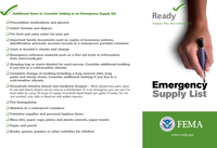 FEMA Emergency Supply List