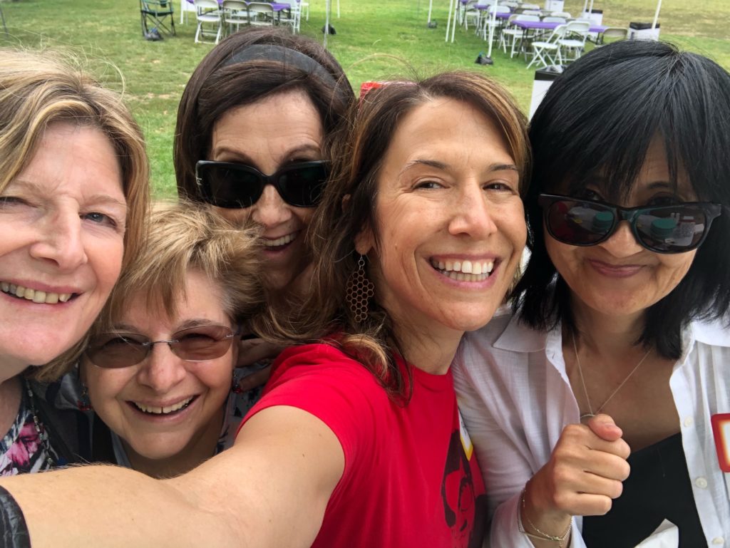 Sharal with other event organizers/board members 2016 Potluck in the Park